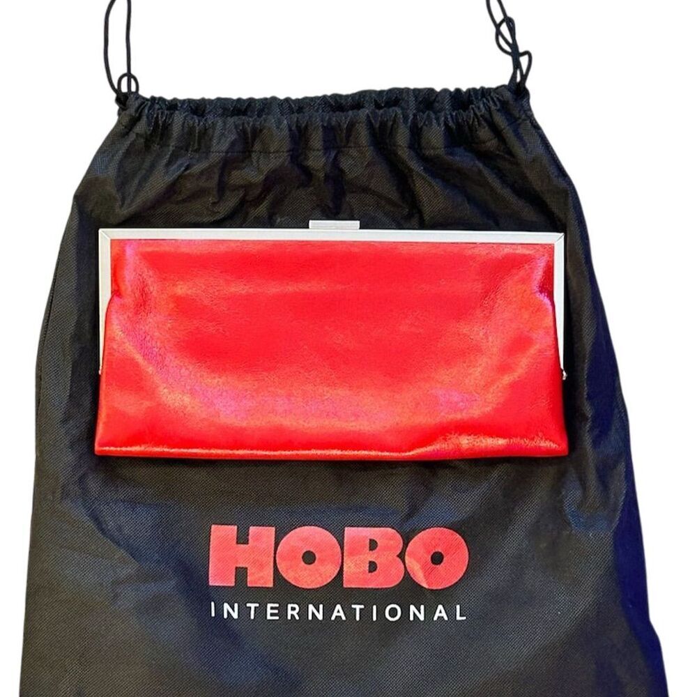 Hobo International Women's Red Clutch Purse w/ Dust Bag